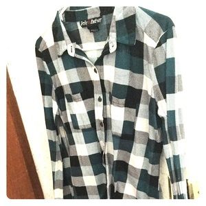 Plaid button up shirt